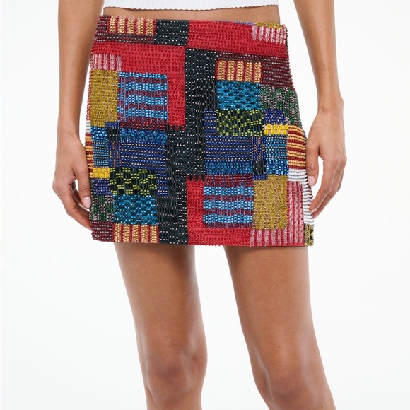 STAUD Multicolor Beaded Skirt - Picture 6 of 6